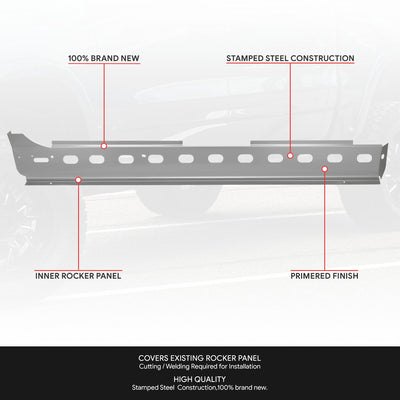 Stamped Steel Inner Rocker Panels<br>02-08 Dodge Ram 1500, 03-09 Ram 2500 3500