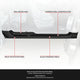 Left & Right Rocker Panels <br>09-14 Ford F150 Truck Pickup Extended/Super Cab