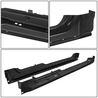 Left & Right Rocker Panels <br>09-14 Ford F150 Truck Pickup Extended/Super Cab