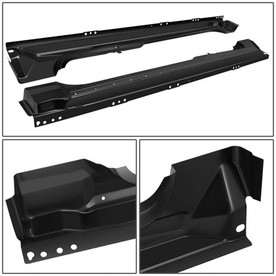 Left & Right Rocker Panels <br>09-14 Ford F150 Truck Pickup Extended/Super Cab