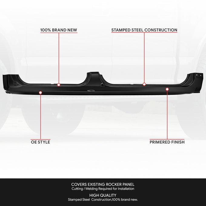 Stamped Steel Weld on Rocker Panels w/Cab Corners<br>09-14 Ford F-150