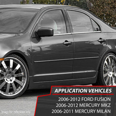 Stamped Steel Slip on Rocker Panels<br>06-12 Ford Fusion, Lincoln MKZ, Mercury Milan