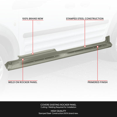Stamped Steel Weld on Rocker Panels<br>10-13 Ford Transit Connect