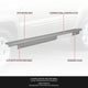 Stamped Steel Slip On Rocker Panels<br>02-07 Jeep Liberty 4-Door