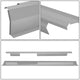 Stamped Steel Slip On Rocker Panels<br>02-07 Jeep Liberty 4-Door