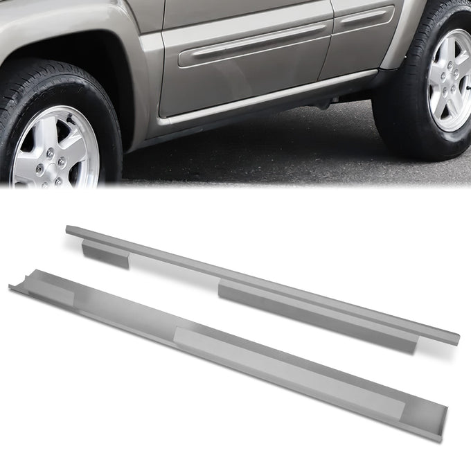 Stamped Steel Slip On Rocker Panels<br>02-07 Jeep Liberty 4-Door