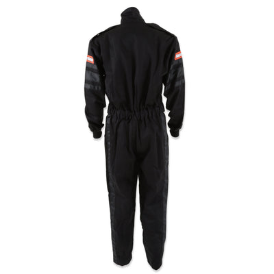 One Piece Single Layer Fire Suit Black - Medium Tall<br>Universal