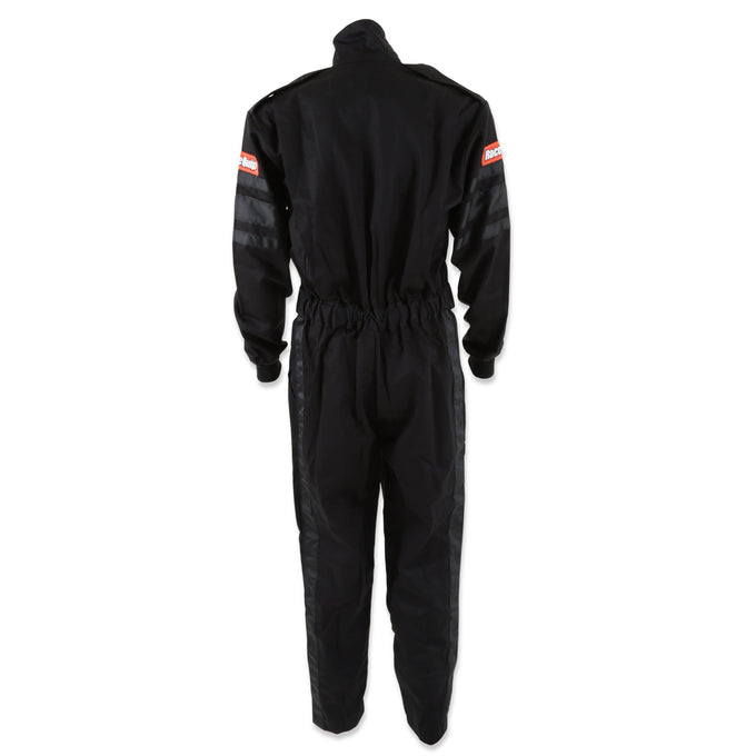 One Piece Single Layer Fire Suit Black - Medium Tall<br>Universal