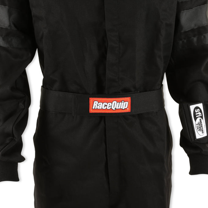 One Piece Single Layer Fire Suit Black - Medium Tall<br>Universal