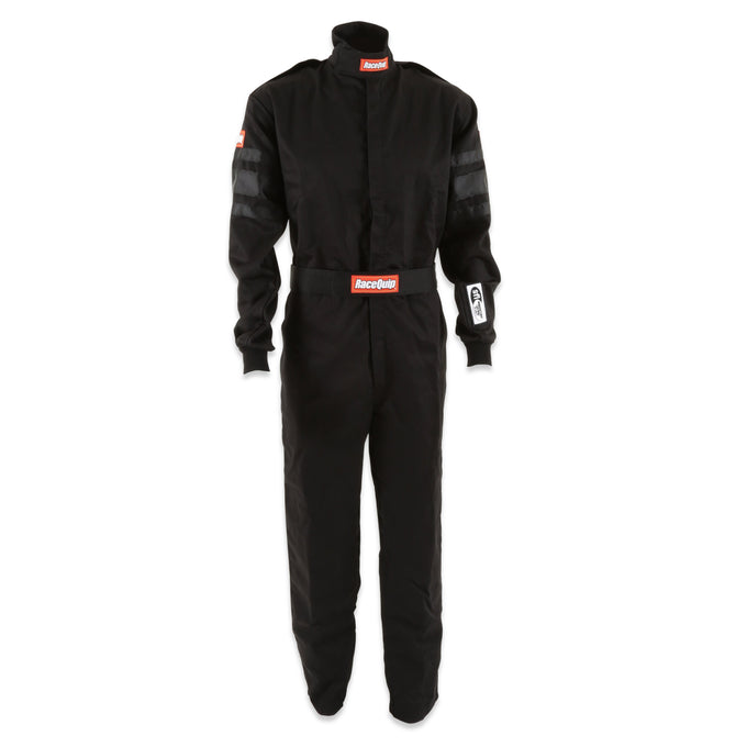 One Piece Single Layer Fire Suit Black - Large<br>Universal