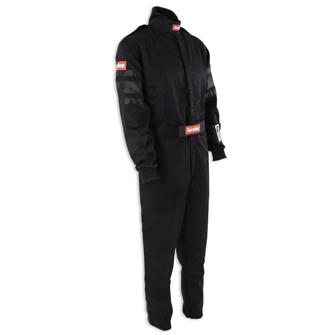 One Piece Single Layer Fire Suit Black - Large<br>Universal