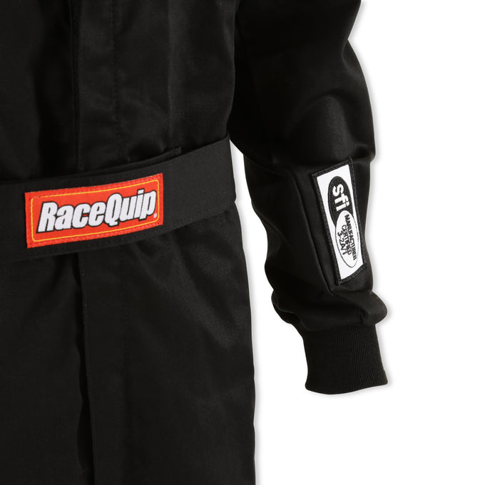 One Piece Single Layer Fire Suit Black - Large<br>Universal