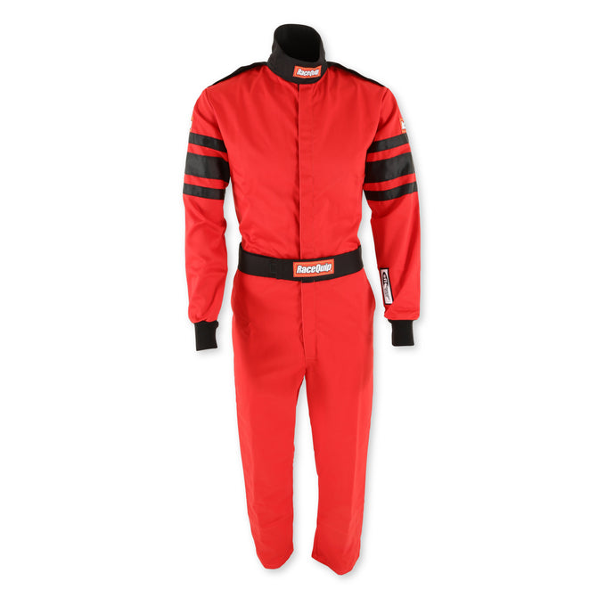 One Piece Single Layer Fire Suit Red - Small<br>Universal