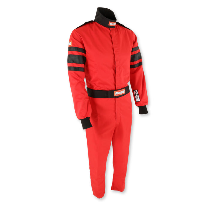 One Piece Single Layer Fire Suit Red - Small<br>Universal