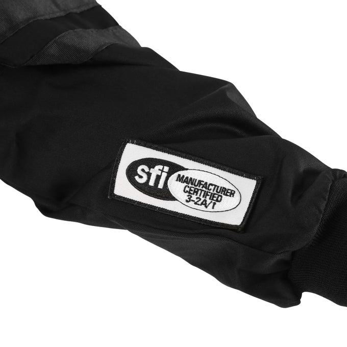 Single Layer Fire Suit Jacket Black - Large<br>Universal