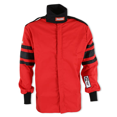 Single Layer Fire Suit Jacket Red - Medium<br>Universal