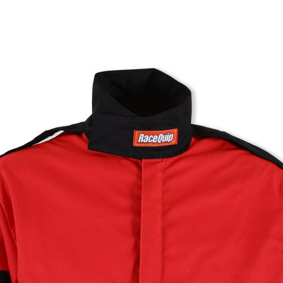 Single Layer Fire Suit Jacket Red - Medium<br>Universal