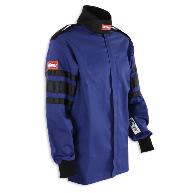 Single Layer Fire Suit Jacket Blue - Small<br>Universal