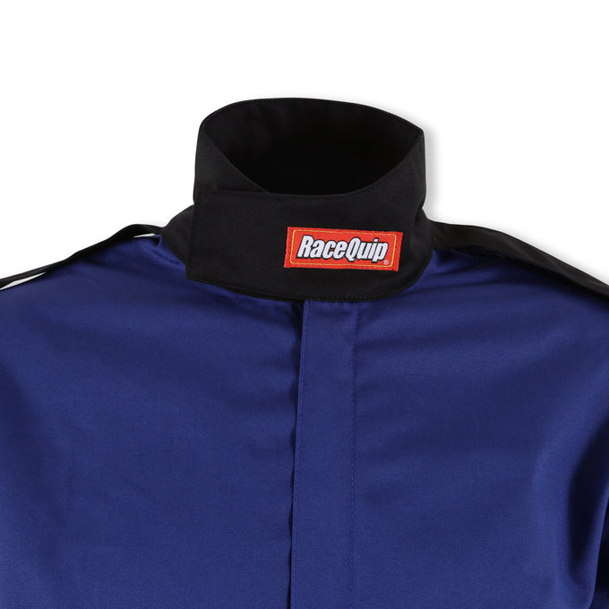 Single Layer Fire Suit Jacket Blue - Small<br>Universal