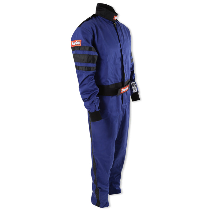 One Piece Multi Layer Fire Suit Blue - Large<br>Universal