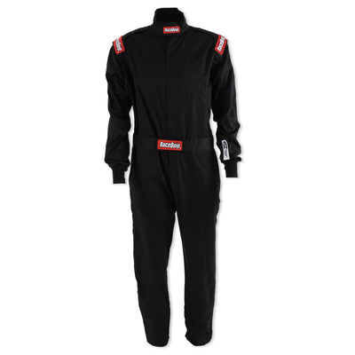 One Piece Single Layer Fire Suit Black - Small<br>Universal