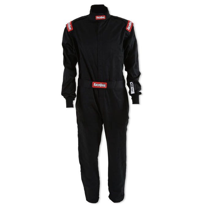 One Piece Single Layer Fire Suit Black - Small<br>Universal