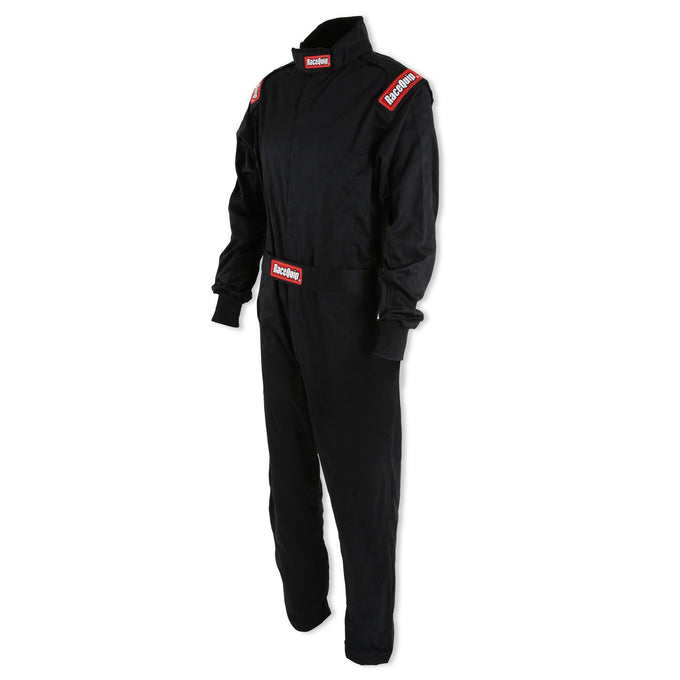 One Piece Single Layer Fire Suit Black - Small<br>Universal
