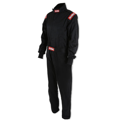 One Piece Single Layer Fire Suit Black - Large<br>Universal