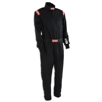 One Piece Single Layer Fire Suit Black - 3XL<br>Universal