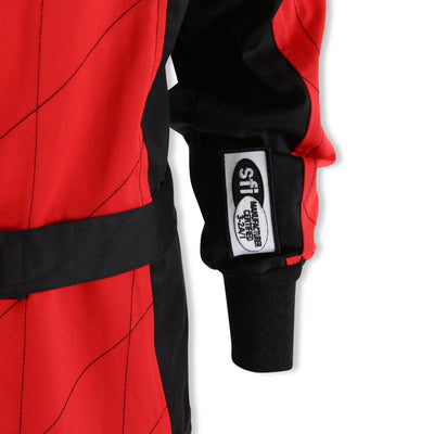 One Piece Single Layer Fire Suit Red - Medium Tall<br>Universal