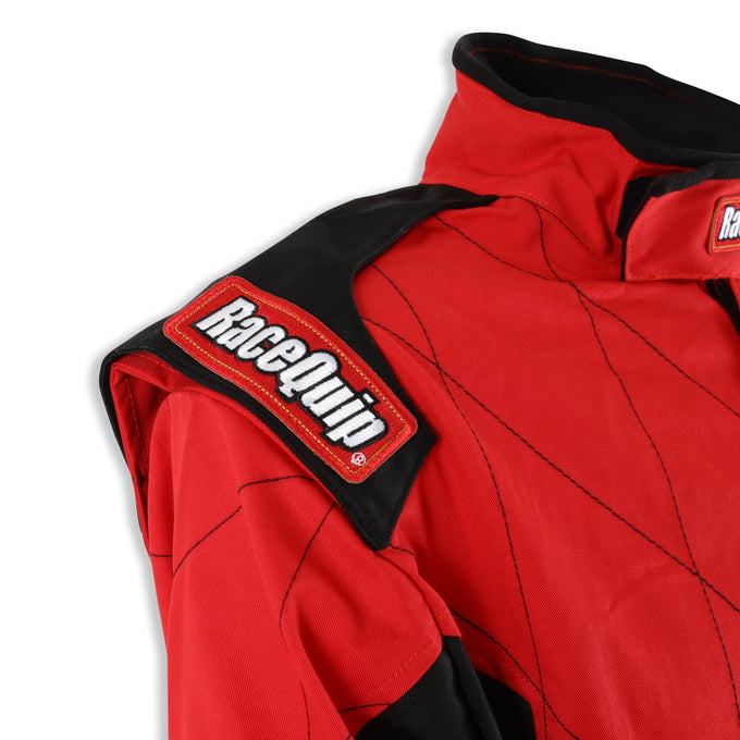 One Piece Single Layer Fire Suit Red - Medium Tall<br>Universal