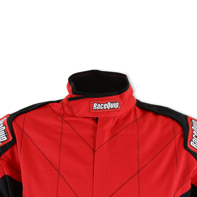 One Piece Single Layer Fire Suit Red - Large<br>Universal