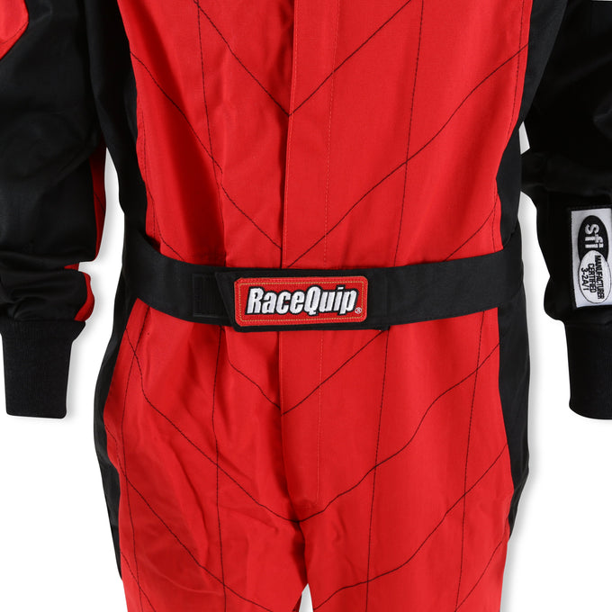 One Piece Single Layer Fire Suit Red - Large<br>Universal