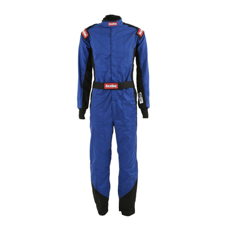 One Piece Single Layer Fire Suit Blue - Medium<br>Universal