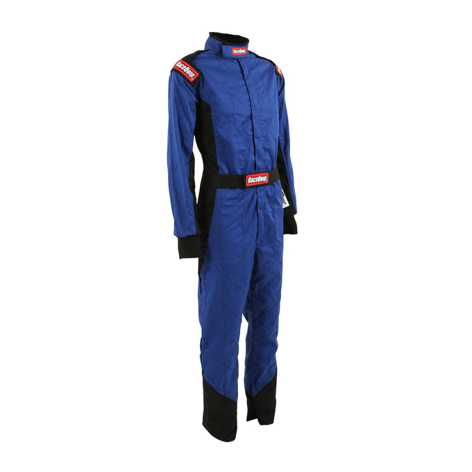 One Piece Single Layer Fire Suit Blue - Medium<br>Universal