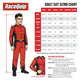 One Piece Single Layer Fire Suit Blue - Medium Tall<br>Universal