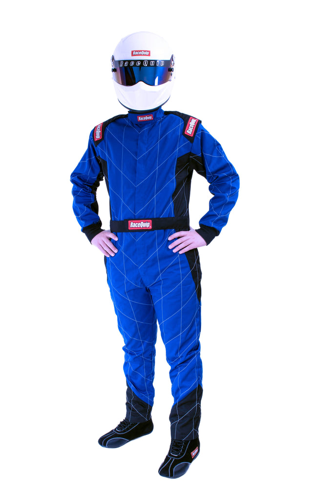 One Piece Single Layer Fire Suit Blue - XL<br>Universal