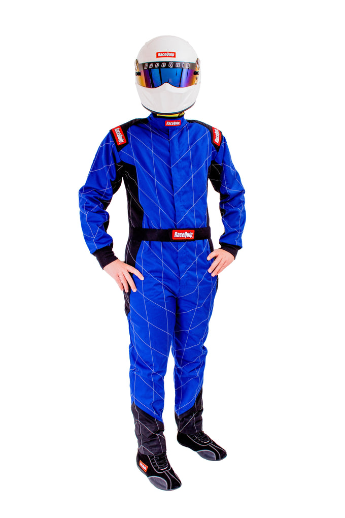 One Piece Single Layer Fire Suit Blue - XL<br>Universal