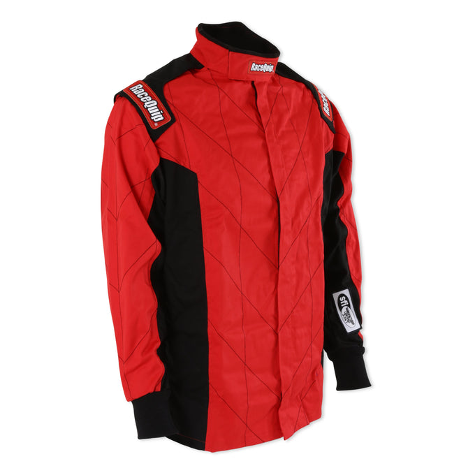 Single Layer Fire Suit Jacket Red - Medium<br>Universal