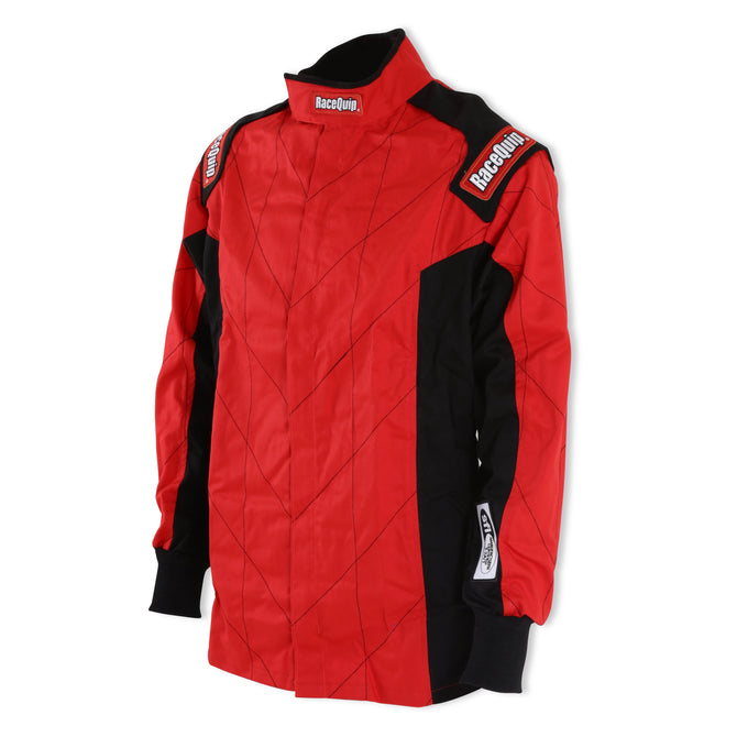 Single Layer Fire Suit Jacket Red - Large<br>Universal
