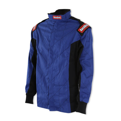 Single Layer Fire Suit Jacket Blue - Large<br>Universal