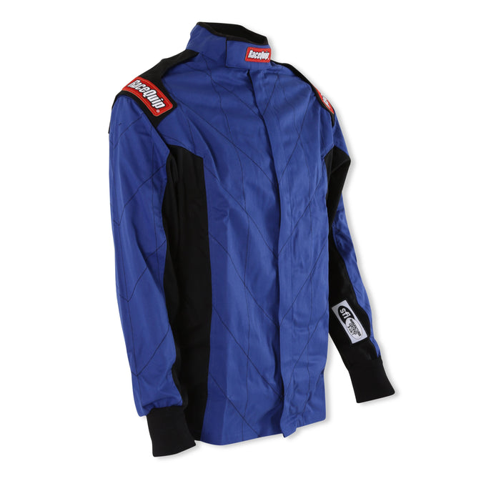 Single Layer Fire Suit Jacket Blue - Large<br>Universal
