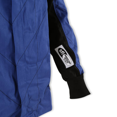 Single Layer Fire Suit Jacket Blue - Large<br>Universal