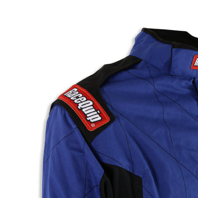 Single Layer Fire Suit Jacket Blue - Large<br>Universal