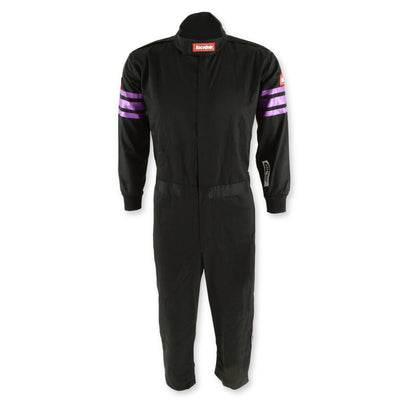 One Piece Single Layer Fire Suit w/Purple Stripes - XXS<br>Universal