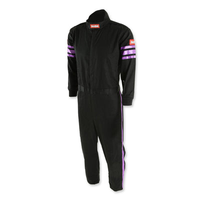 One Piece Single Layer Fire Suit w/Purple Stripes - XXS<br>Universal