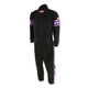 One Piece Single Layer Fire Suit w/Purple Stripes - L<br>Universal