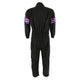 One Piece Single Layer Fire Suit w/Purple Stripes - L<br>Universal