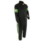 One Piece Single Layer Fire Suit w/Green Stripes - M<br>Universal