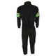 One Piece Single Layer Fire Suit w/Green Stripes - M<br>Universal
